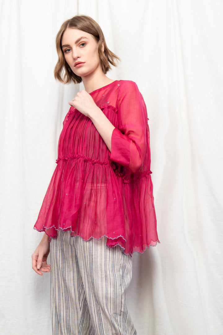 PIPER PLEATED SHORT TUNIC