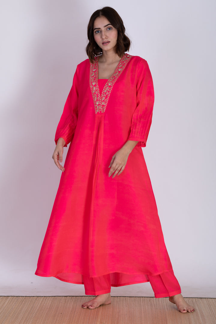 ROZA SILK KURTA SET