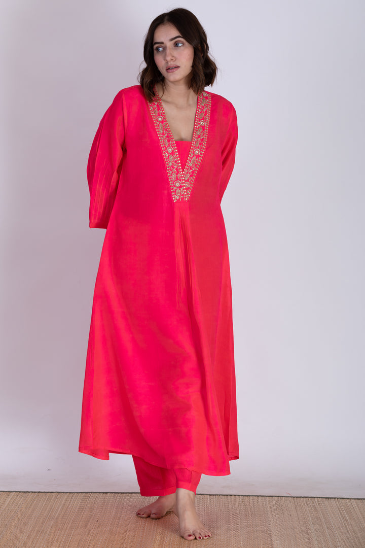 ROZA SILK KURTA SET