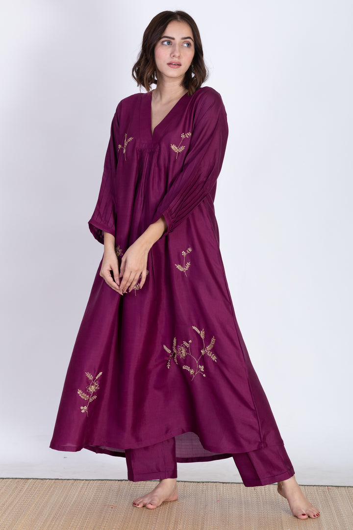 ANEESHA SILK KURTA SET