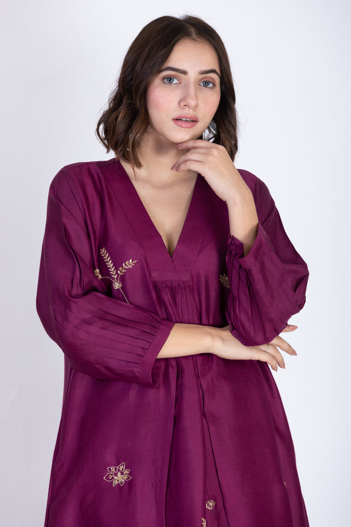 ANEESHA SILK KURTA SET