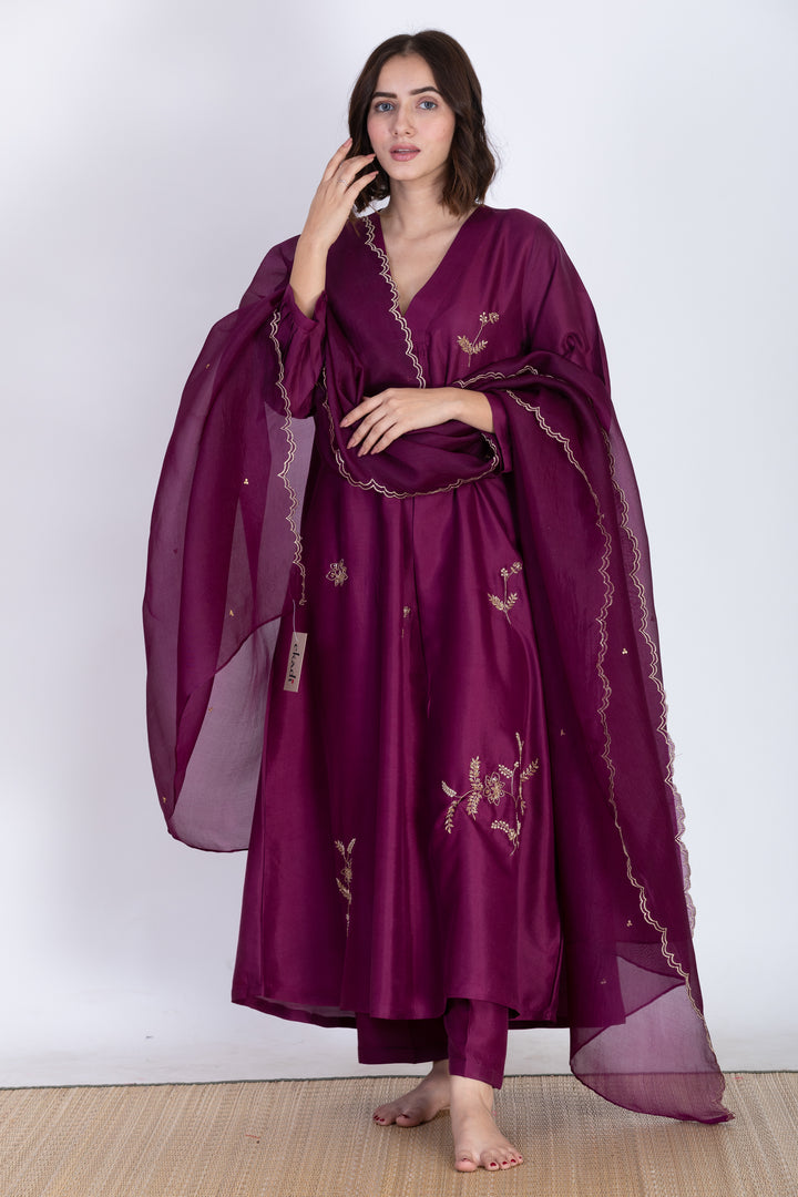 ANEESHA SILK KURTA SET