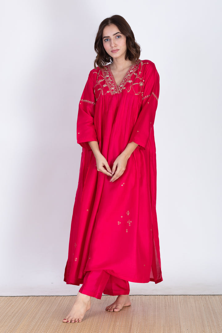 VISHAKHA SILK KURTA SET