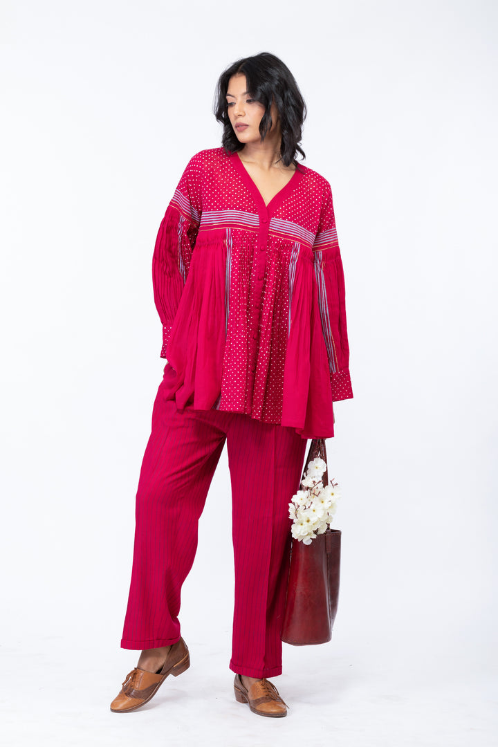 MIRAYAH BOUGIANVILLEA SHORT OVERLAY CO-ORD SET