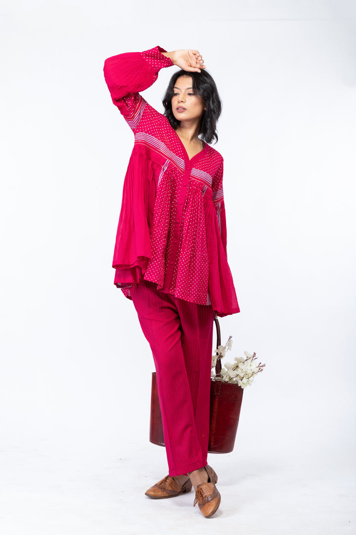 MIRAYAH BOUGIANVILLEA SHORT OVERLAY CO-ORD SET