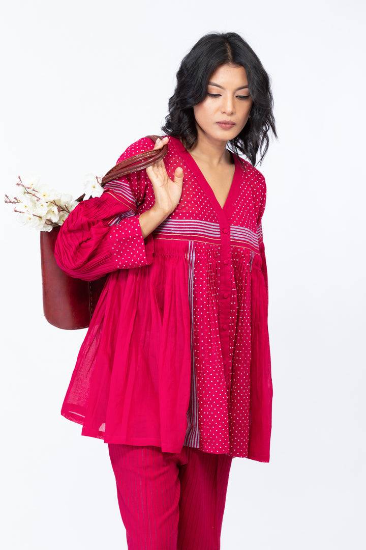 MIRAYAH BOUGIANVILLEA SHORT OVERLAY CO-ORD SET