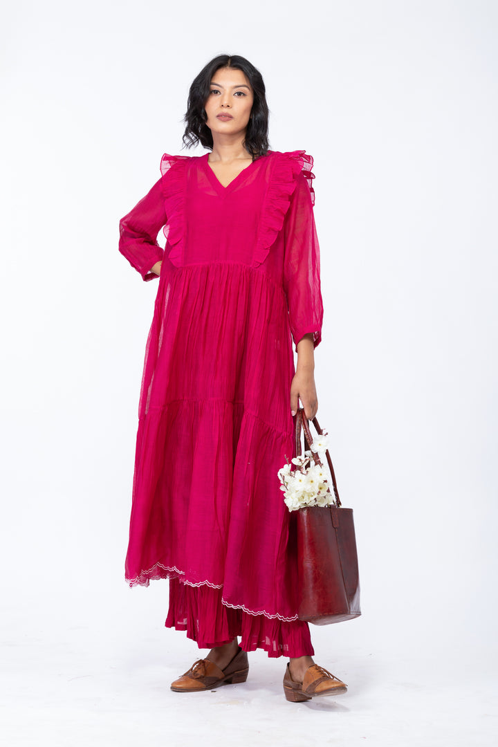 CASEY SILK OVERLAY DRESS