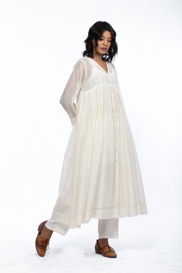 طبقة خارجية من حرير LILY ECRU