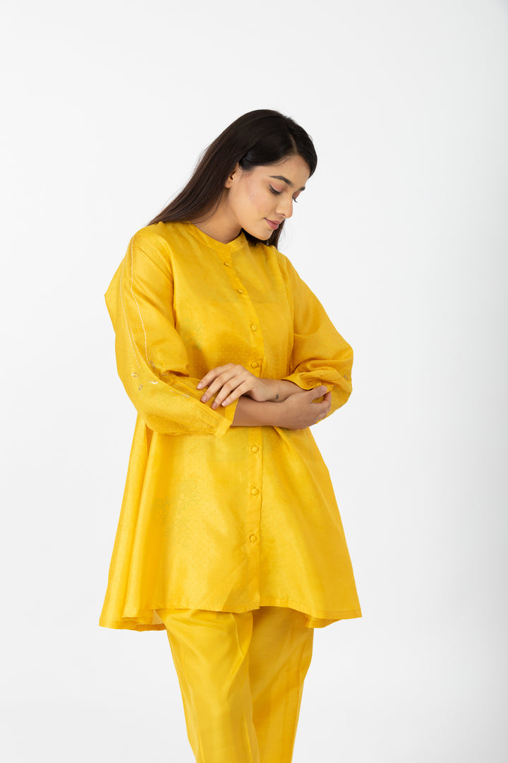 CATHERINE SHORT SILK CO-ORD  SET