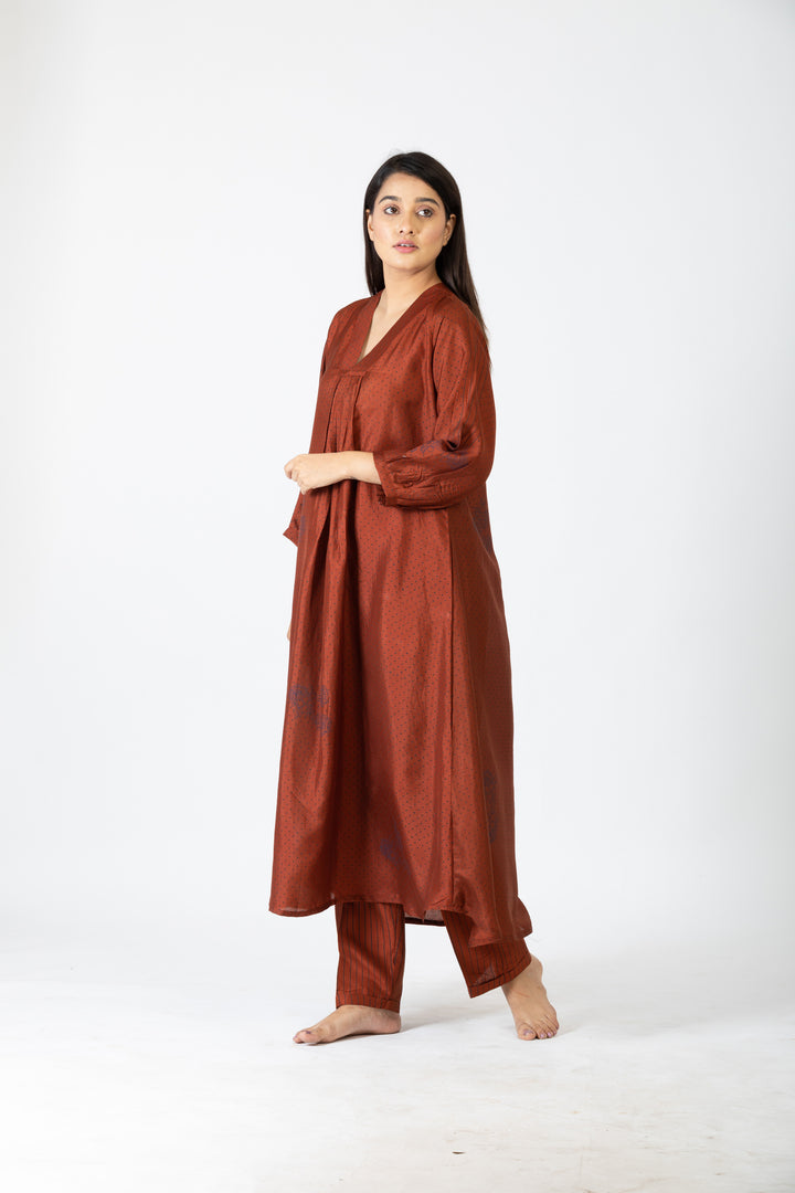 NAIN SILK CO-ORD  SET