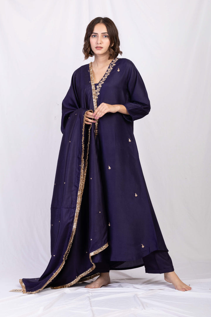ROSHANA SILK TUNIC SET