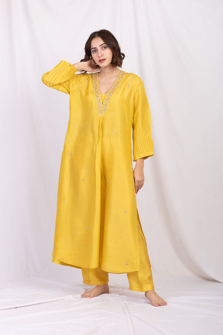 LILA SILK TUNIC SET