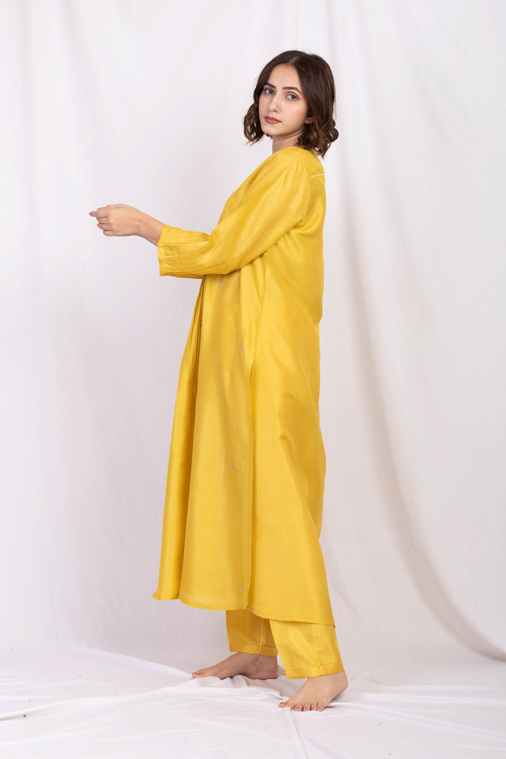 LILA SILK TUNIC SET