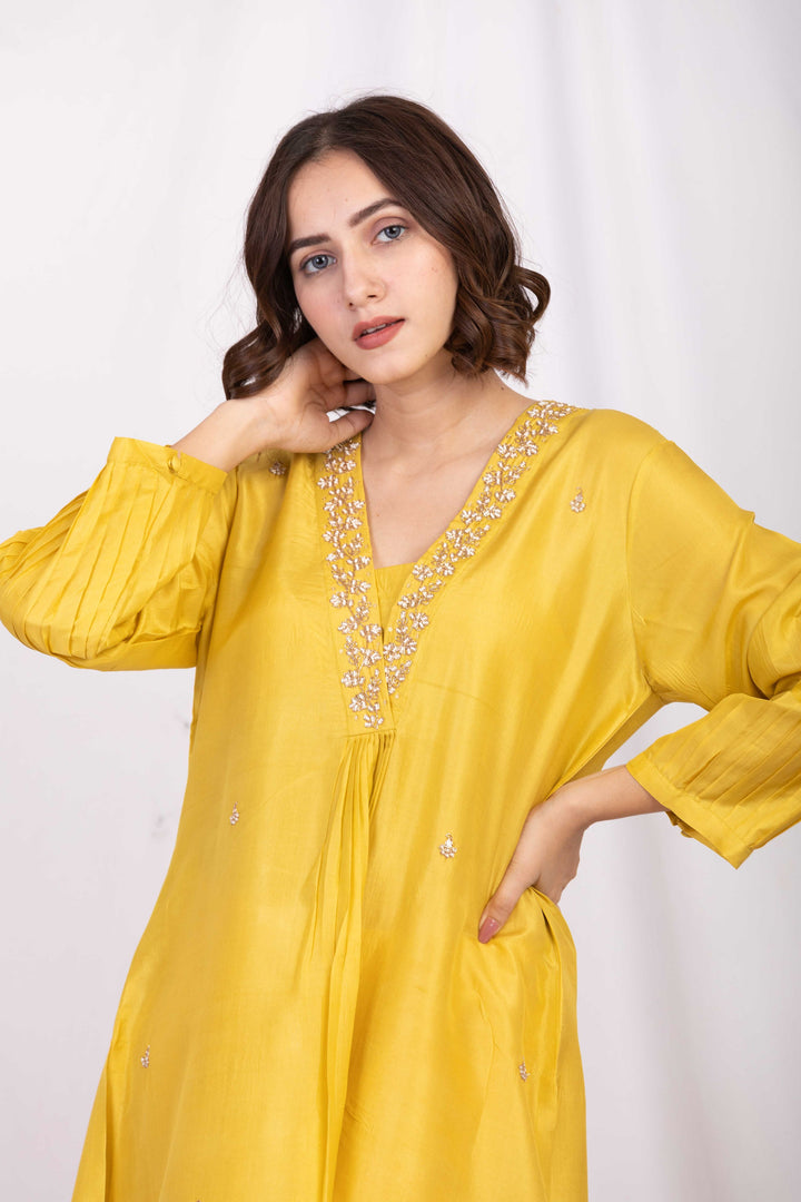 LILA SILK TUNIC SET