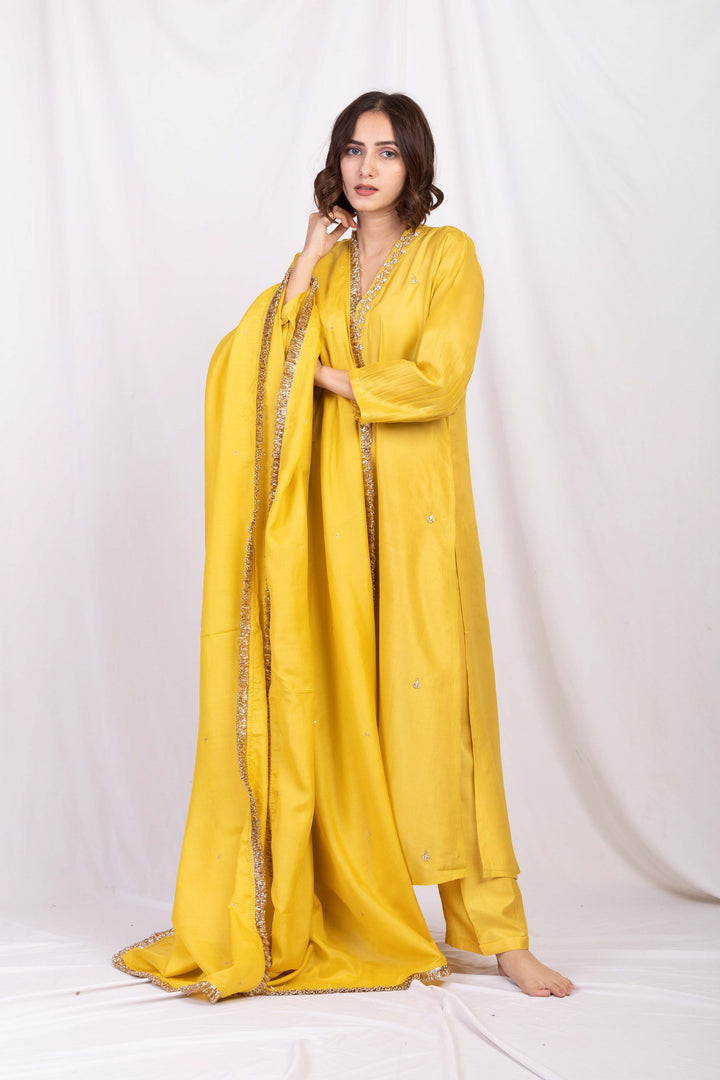 LILA SILK TUNIC SET