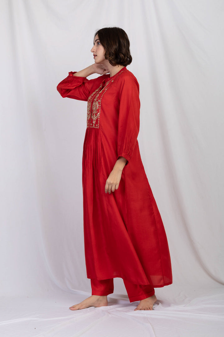 NADIAH SILK TUNIC SET