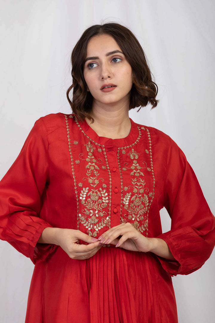 NADIAH SILK TUNIC SET