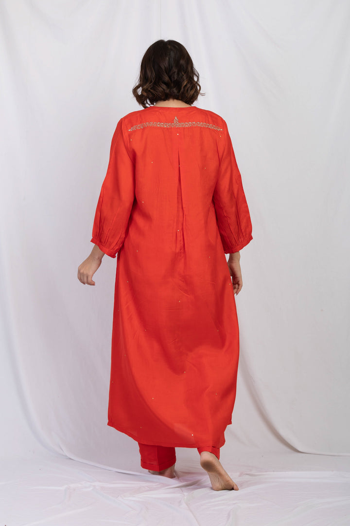 SIMRAN SILK TUNIC SET