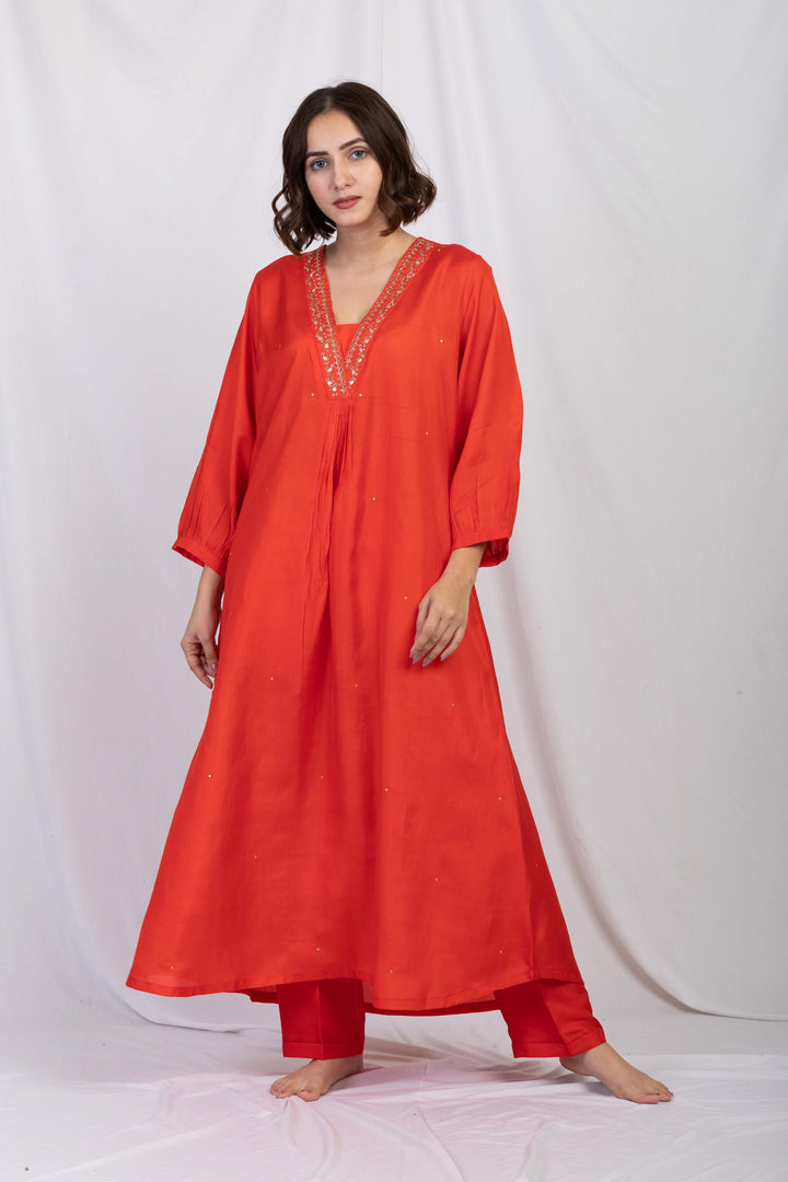 SIMRAN SILK TUNIC SET
