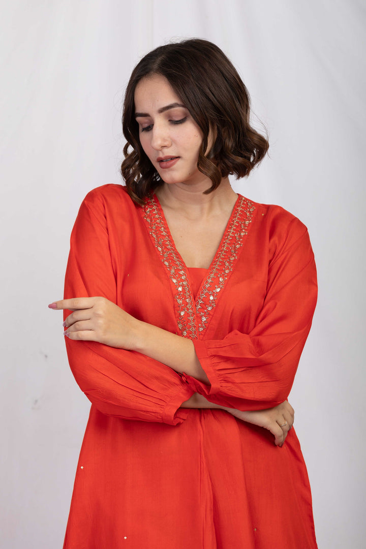SIMRAN SILK TUNIC SET