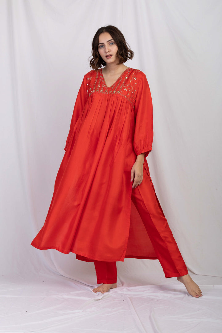 FARSHI SILK KURTA SET