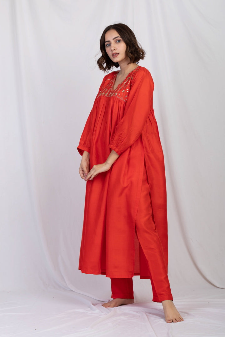 FARSHI SILK KURTA SET