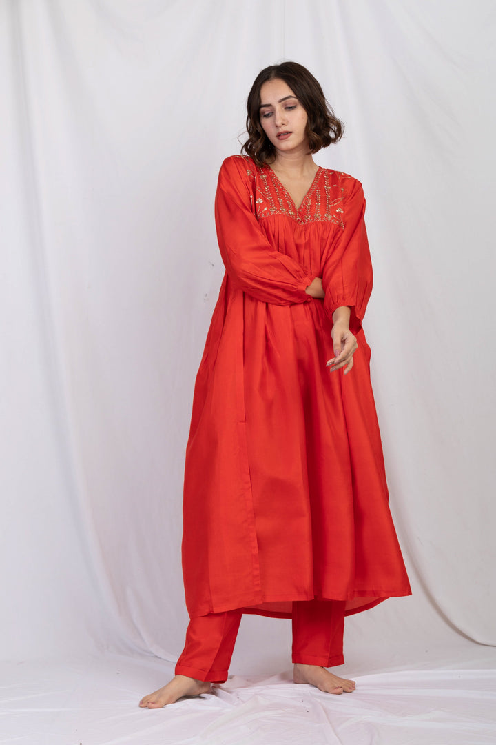 FARSHI SILK KURTA SET