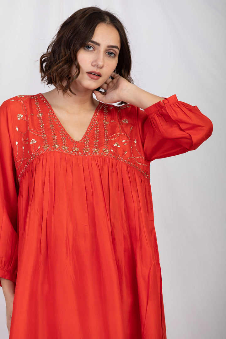 FARSHI SILK KURTA SET