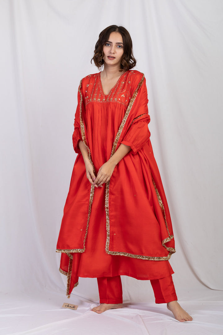 FARSHI SILK KURTA SET