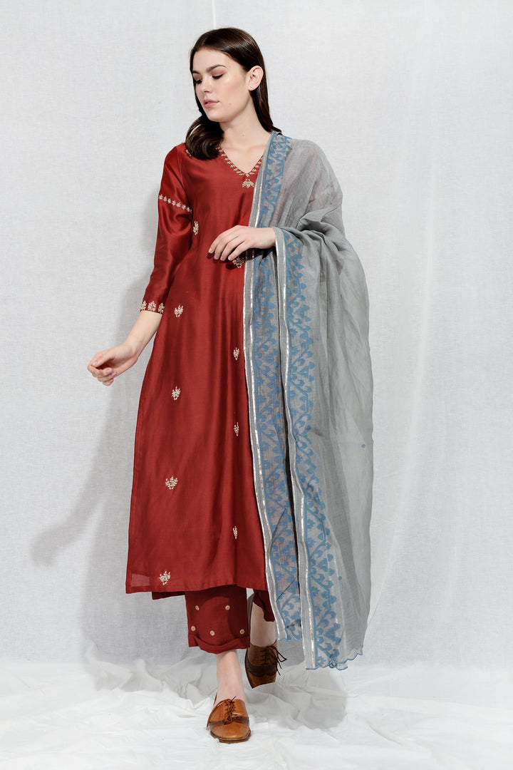 RANJANA EMBROIDERED KURTA SET