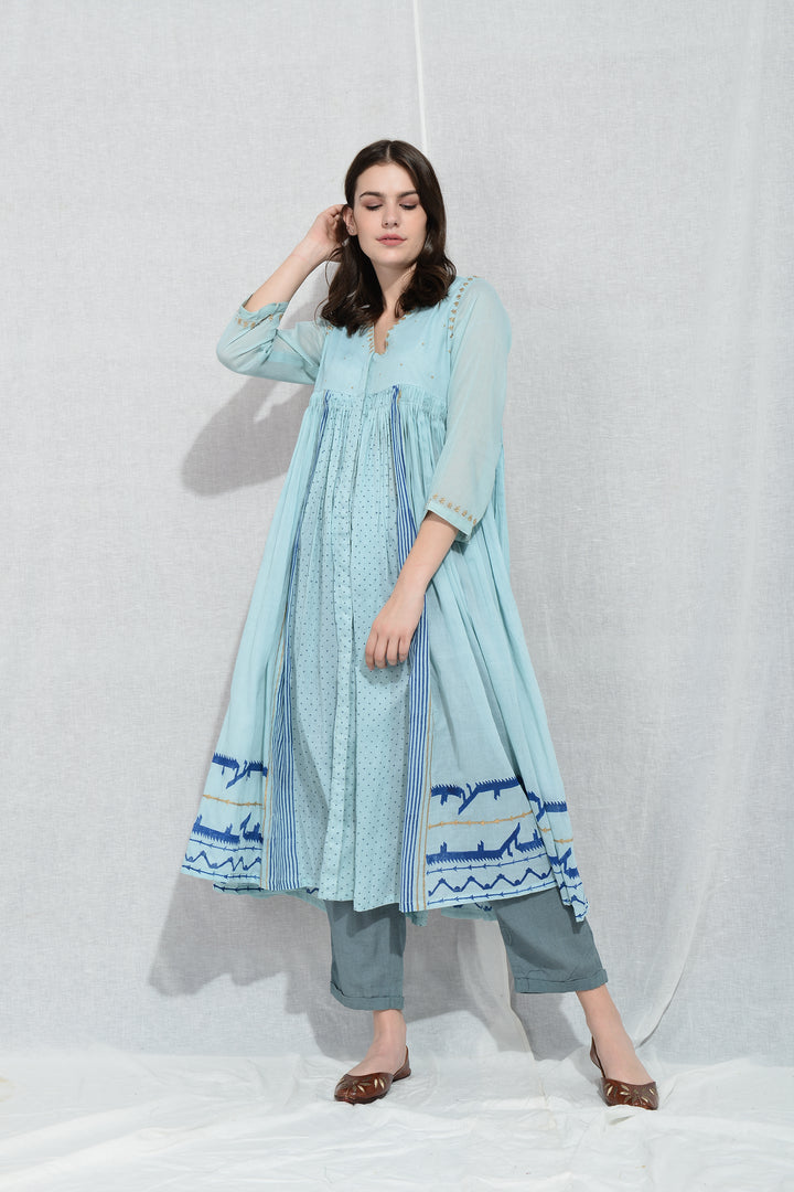 NILAYA EMBROIDERED KEDIA SET