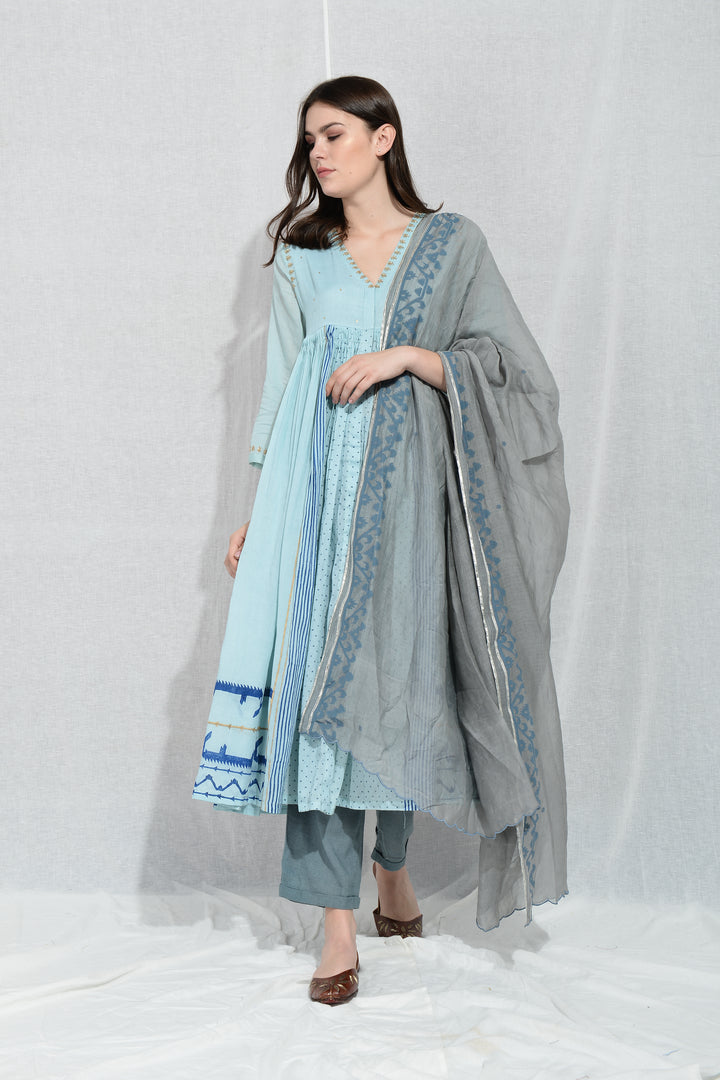NILAYA EMBROIDERED KEDIA SET