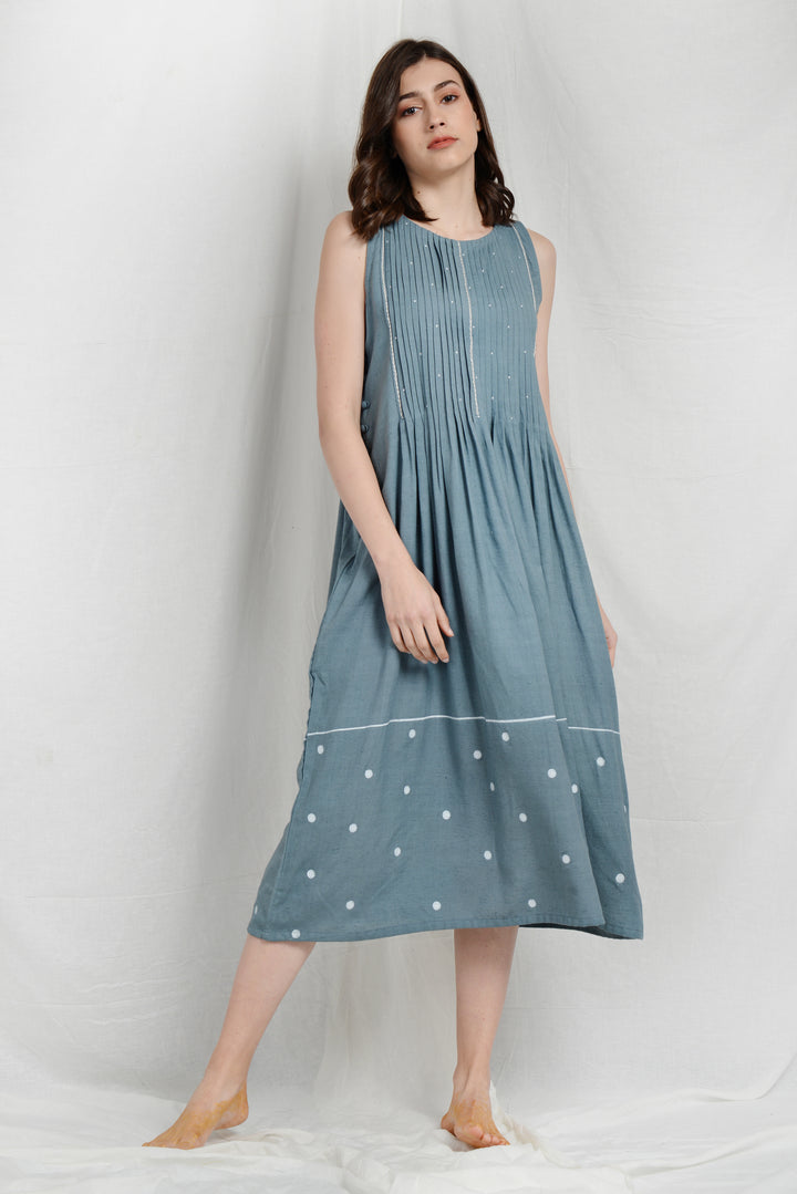 CASEY PLEATED DRESS