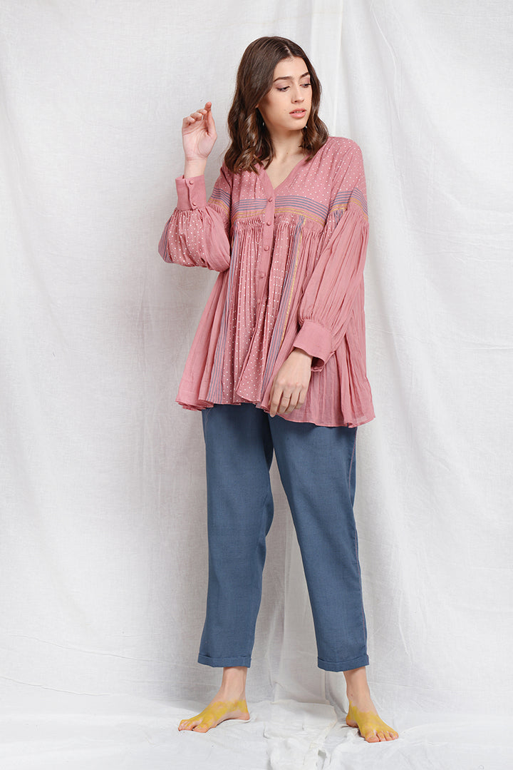 MEGHAN PLEATED TUNIC