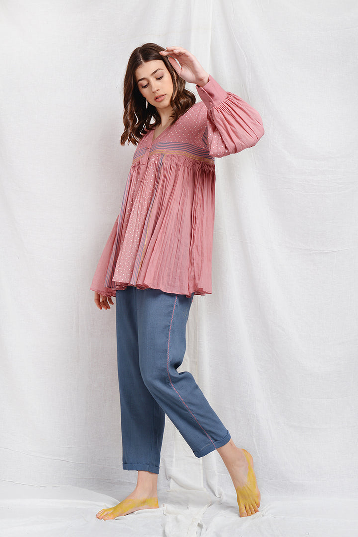 MEGHAN PLEATED TUNIC