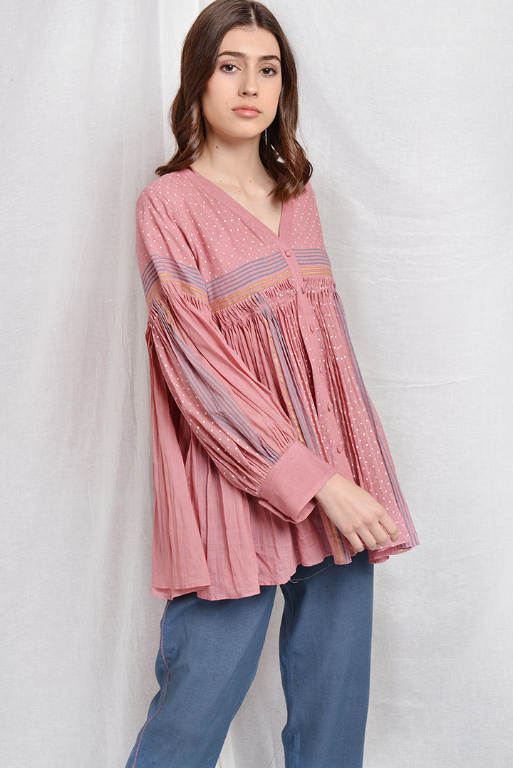 MEGHAN PLEATED TUNIC