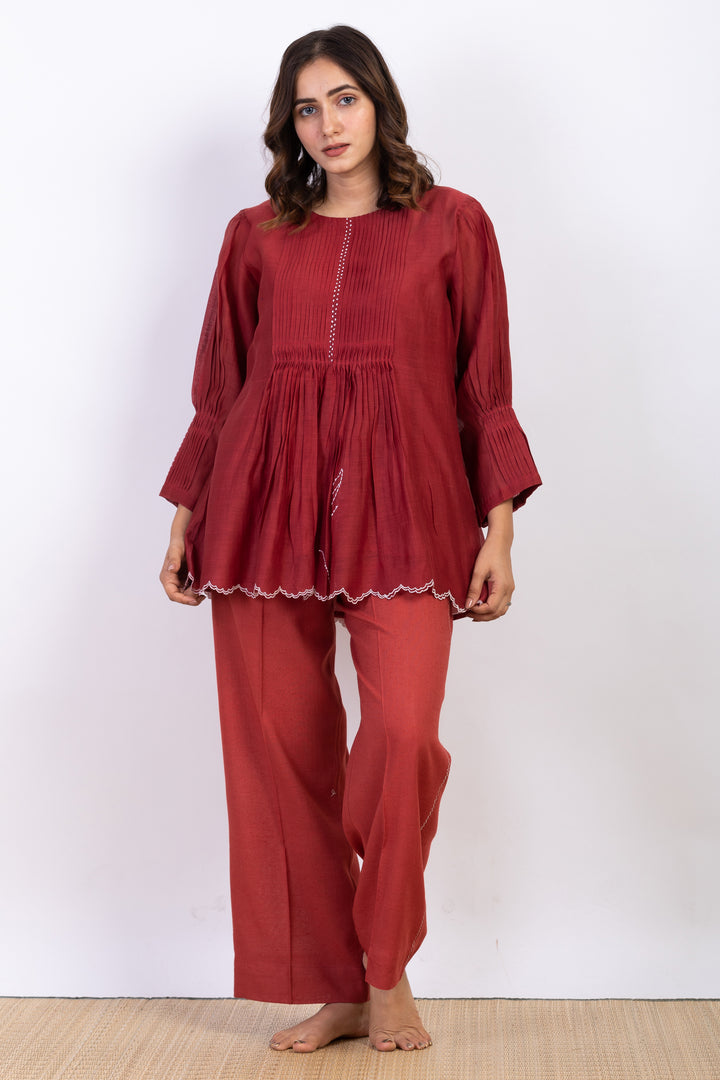 NOAH SILK OVERLAY CO-ORD SET
