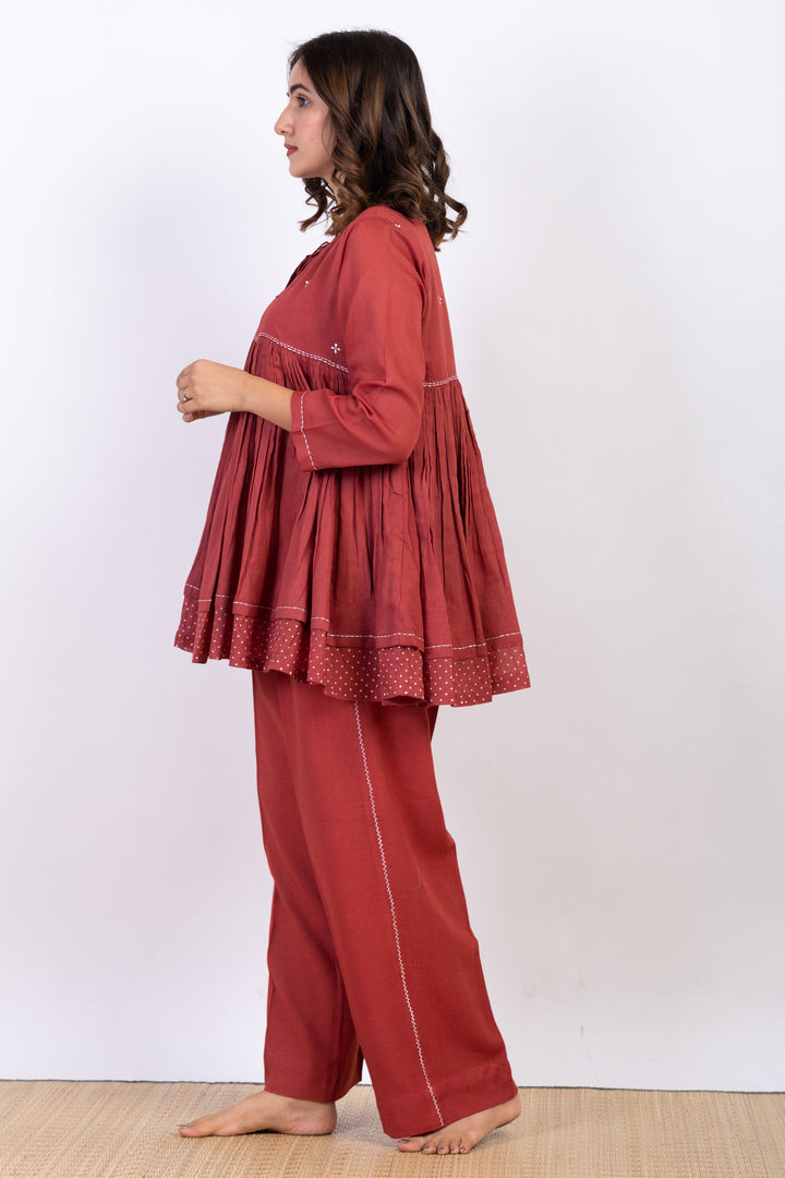 PERIWINKLE OVERLAY CO-ORD SET