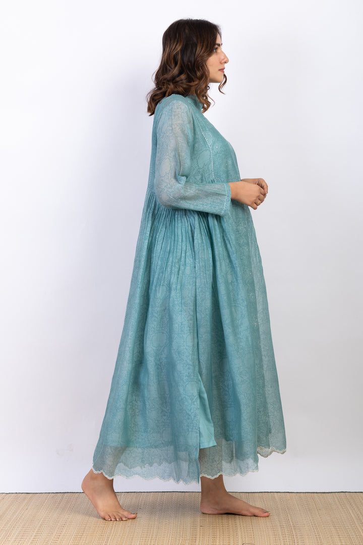 HAILEY SILK OVERLAY DRESS