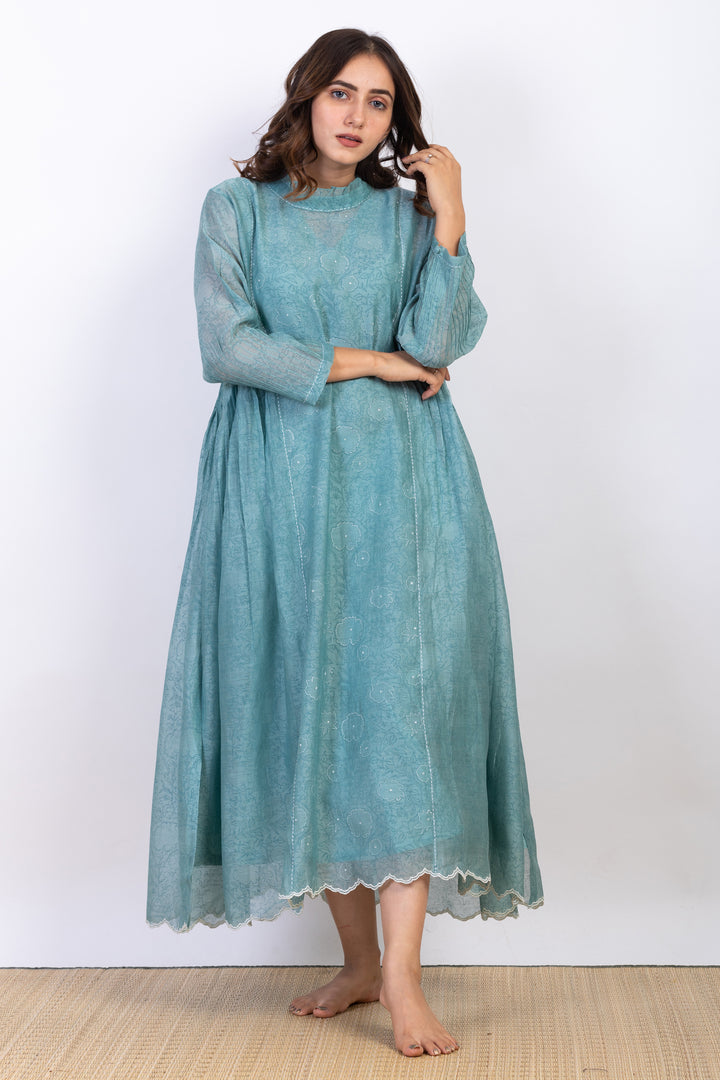 HAILEY SILK OVERLAY DRESS