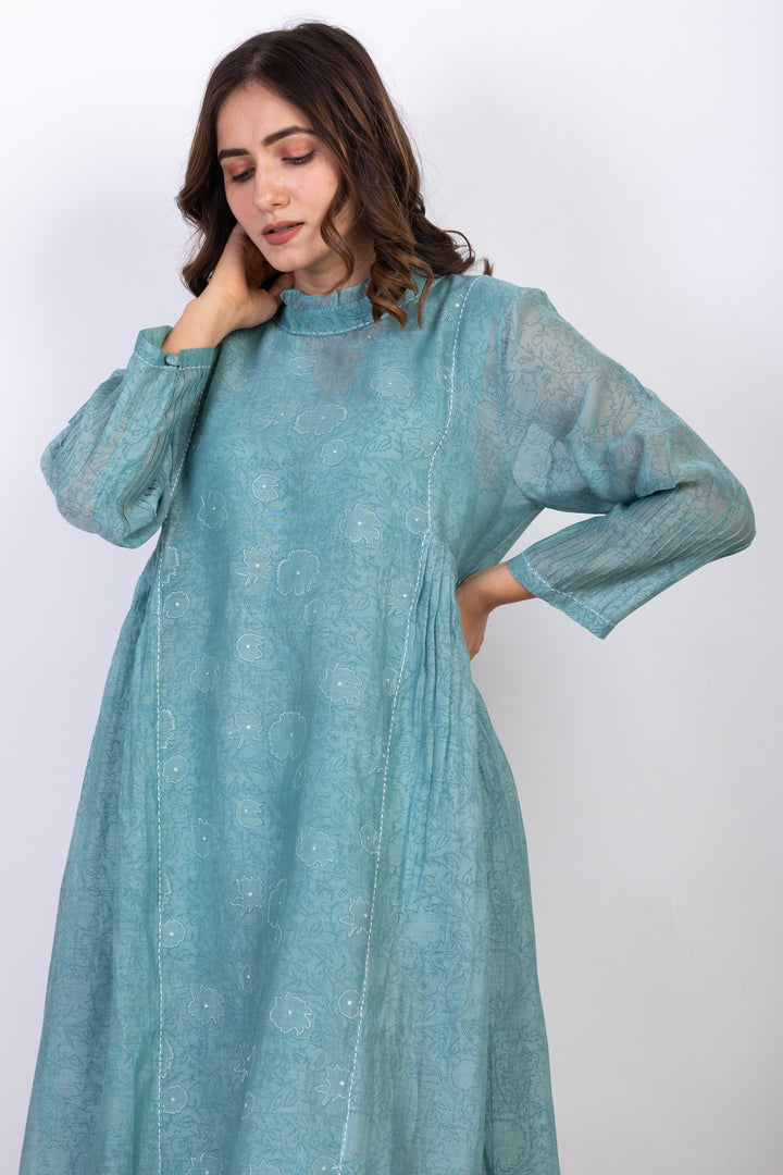 HAILEY SILK OVERLAY DRESS