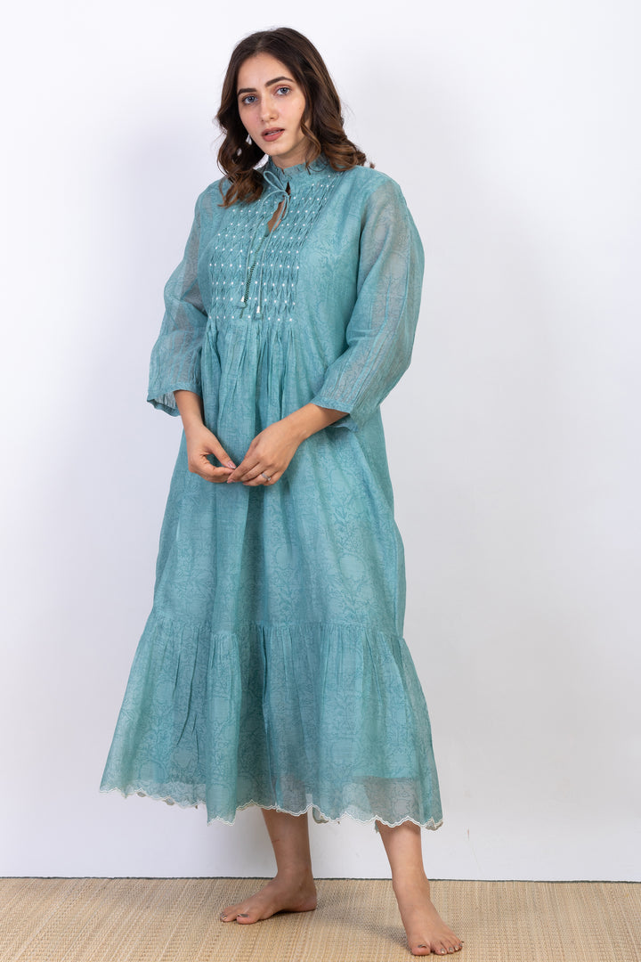 MEG SILK OVERLAY DRESS