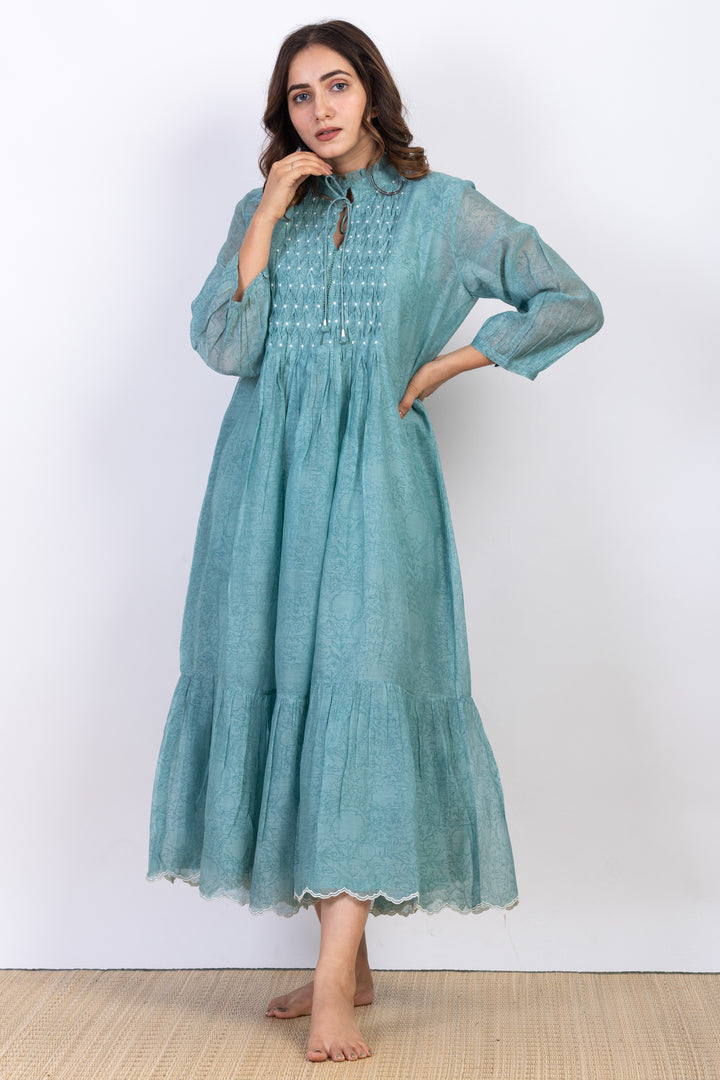 MEG SILK OVERLAY DRESS