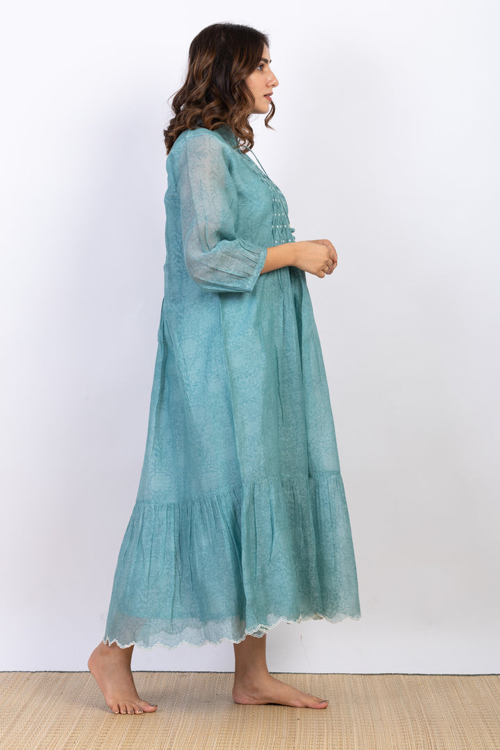 MEG SILK OVERLAY DRESS