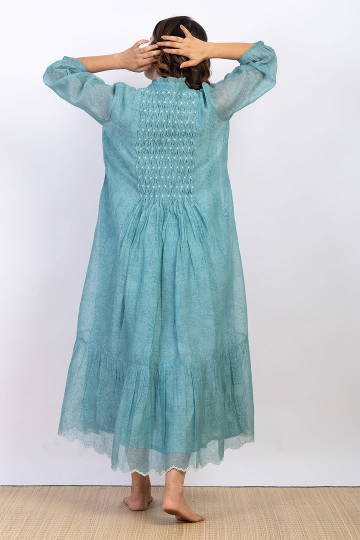 MEG SILK OVERLAY DRESS