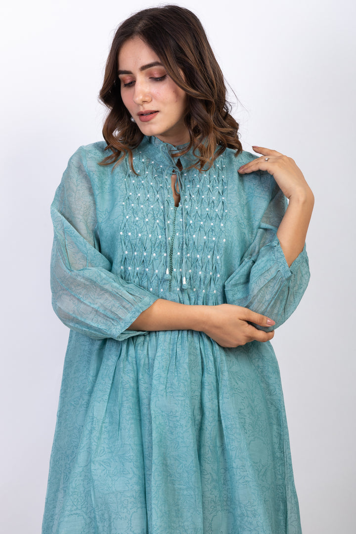 MEG SILK OVERLAY DRESS