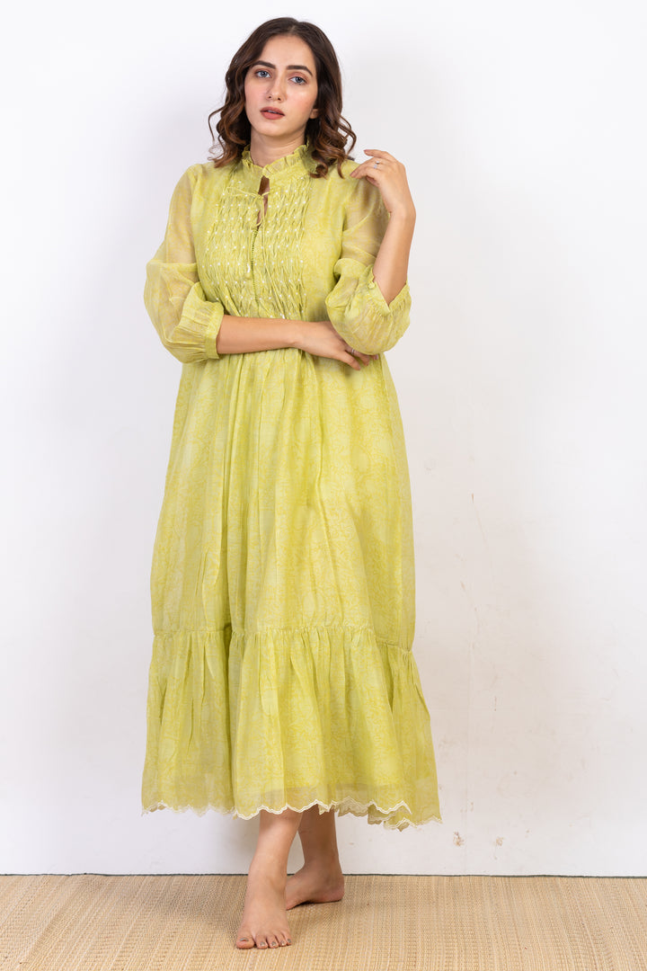 ELLE SILK OVERLAY DRESS