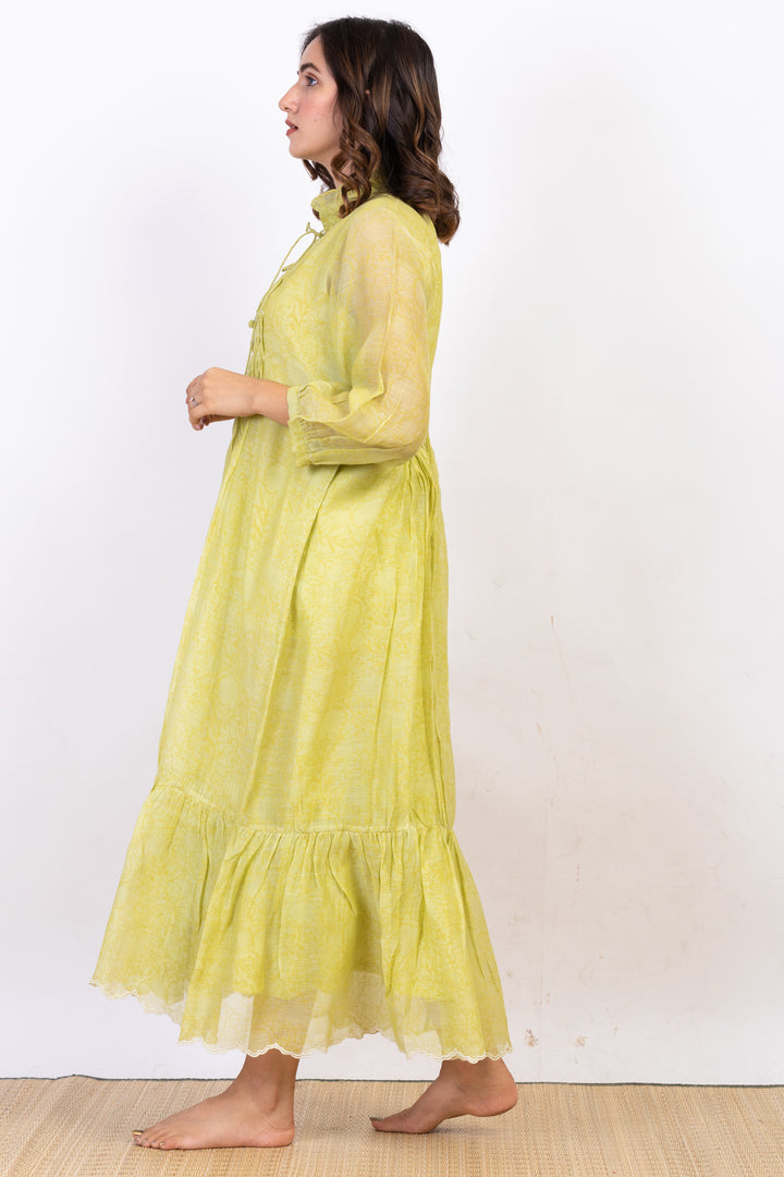ELLE SILK OVERLAY DRESS