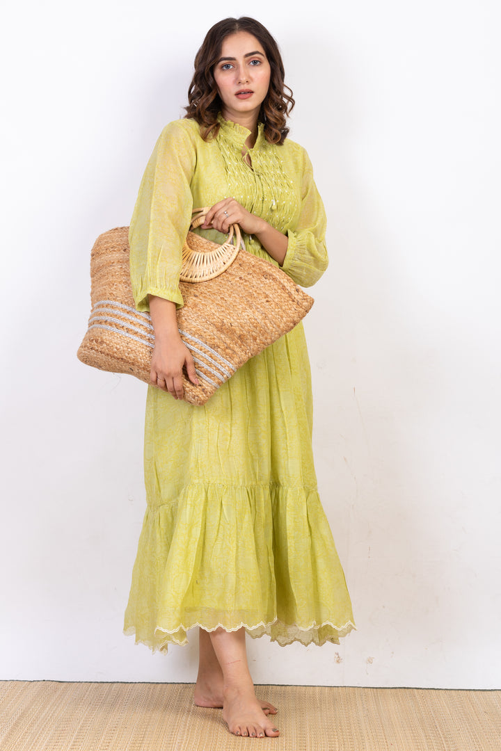 ELLE SILK OVERLAY DRESS