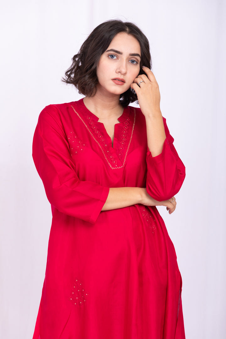 ANAMIKA SILK KURTA SET